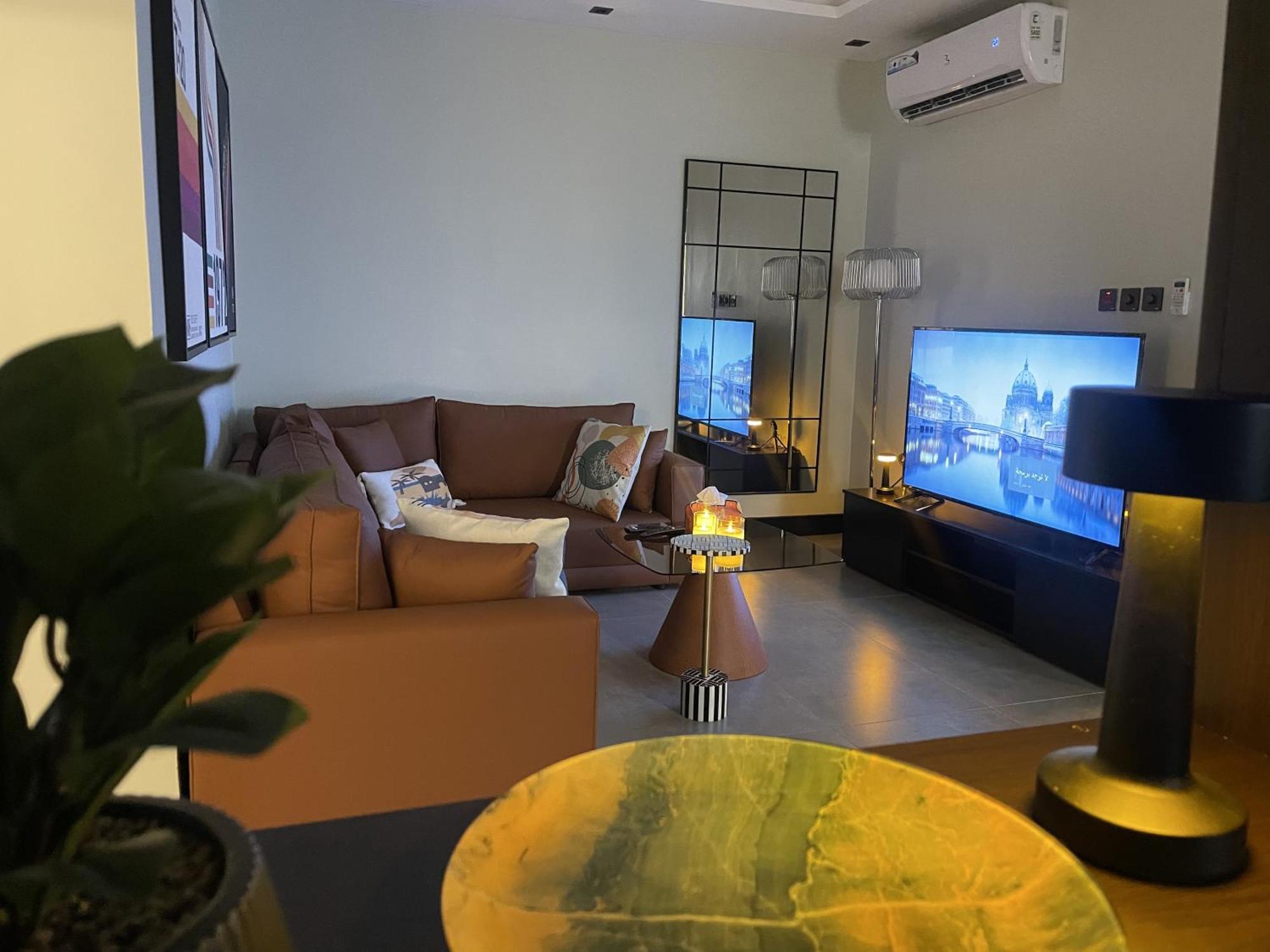 غرفة نوم وصالة مدخل ذكي Apartment