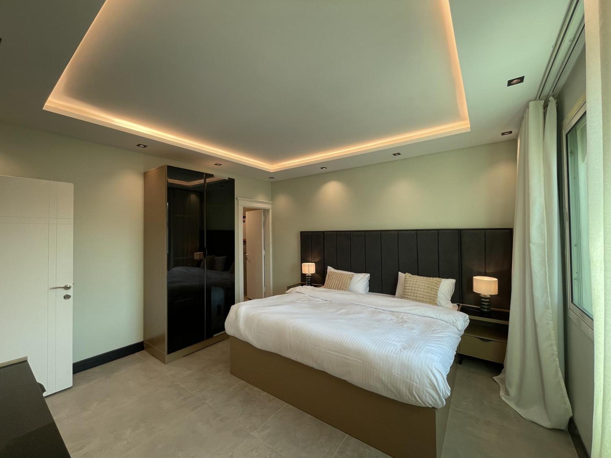 غرفة نوم وصالة مدخل ذكي Apartment